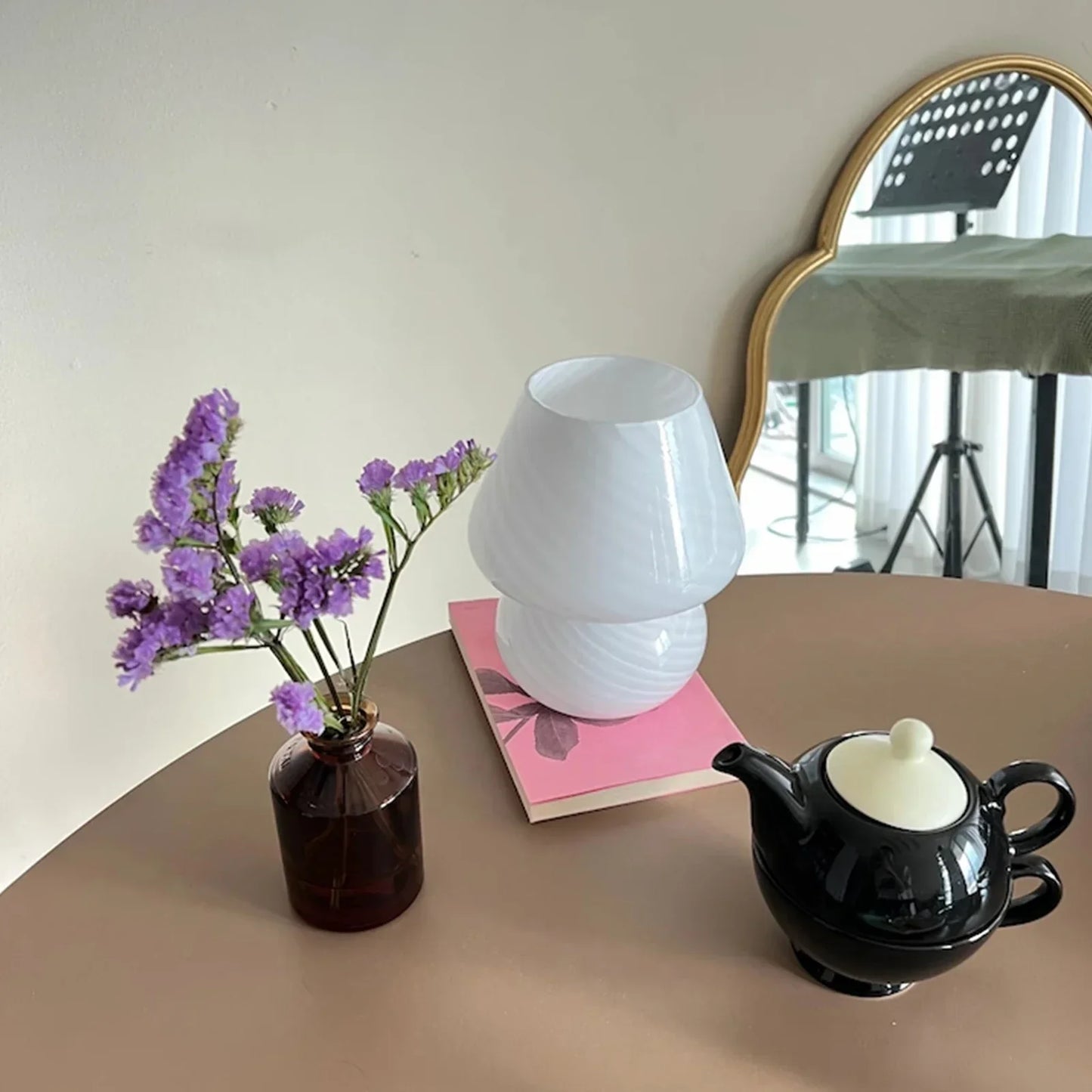 ZenGlow - Glazen tafel bureaulamp