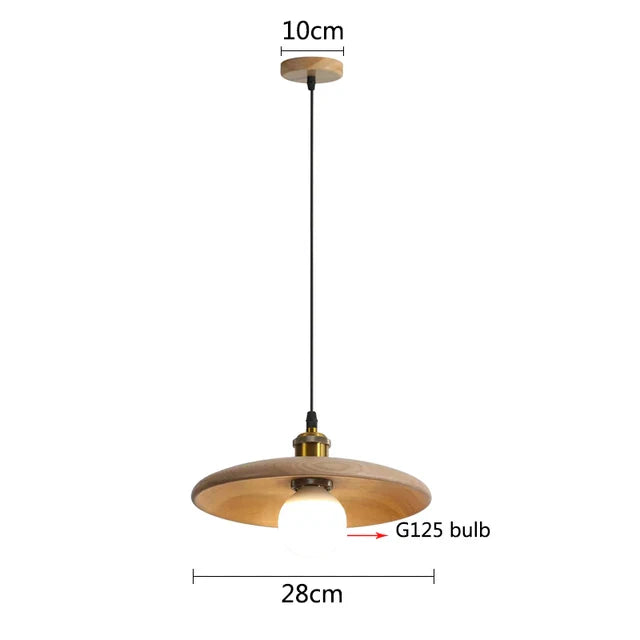 NordicNimbus - Lámpara colgante Scandinavische Houten