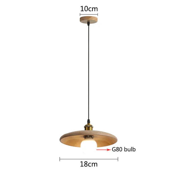 NordicNimbus - Lámpara colgante Scandinavische Houten