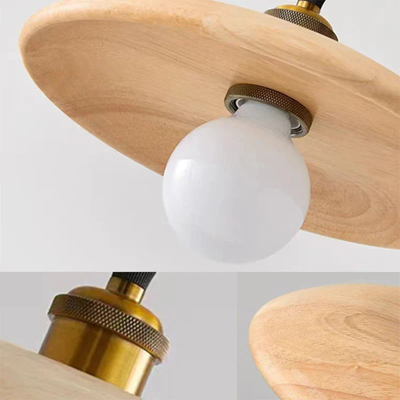NordicNimbus - Lámpara colgante Scandinavische Houten