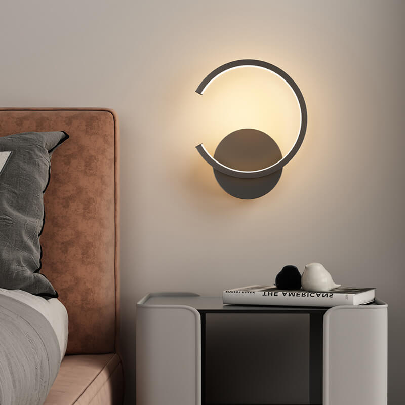 Luminex - Lámpara de pared LED moderna con un entorno circular minimalista en Amberes