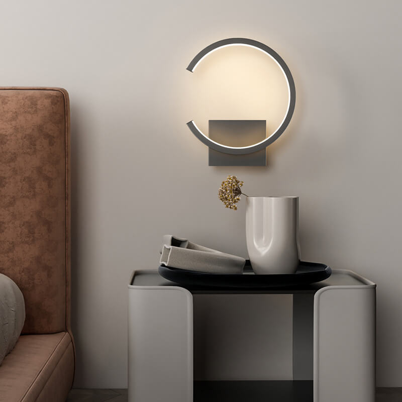 Luminex - Lámpara de pared LED moderna con un entorno circular minimalista en Amberes