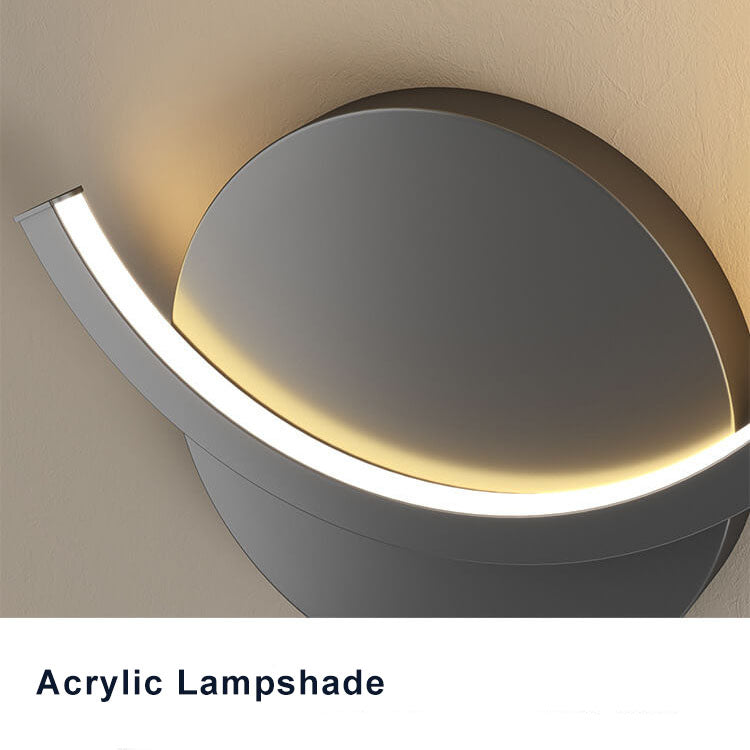 Luminex - Lámpara de pared LED moderna con un entorno circular minimalista en Amberes