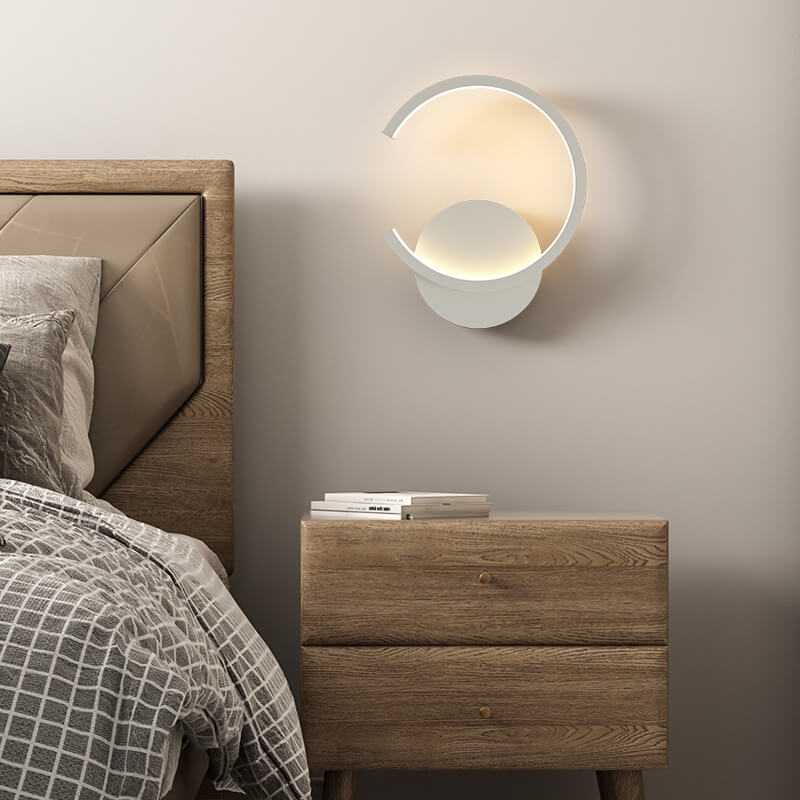 Luminex - Lámpara de pared LED moderna con un entorno circular minimalista en Amberes
