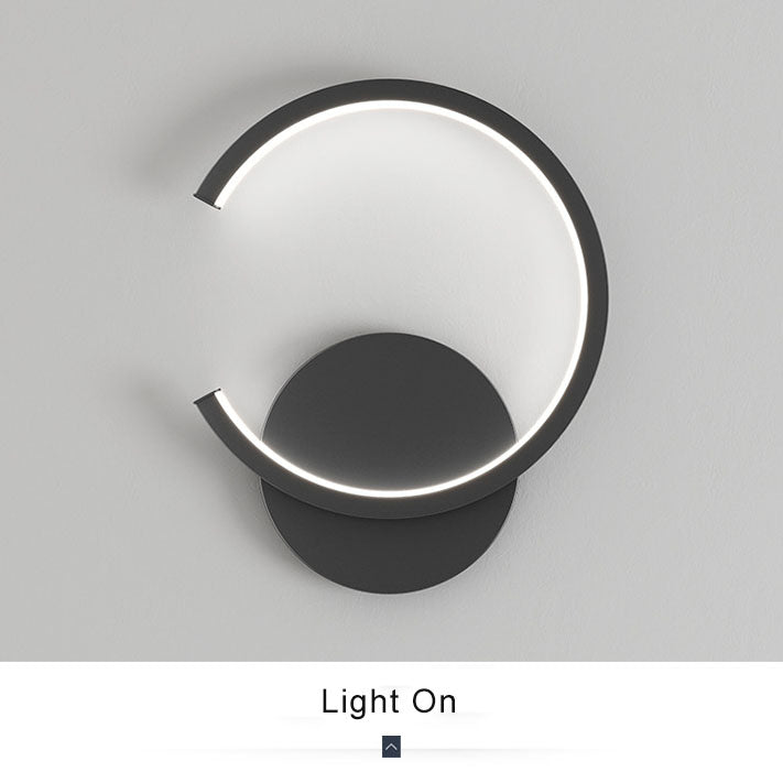 Luminex - Lámpara de pared LED moderna con un entorno circular minimalista en Amberes