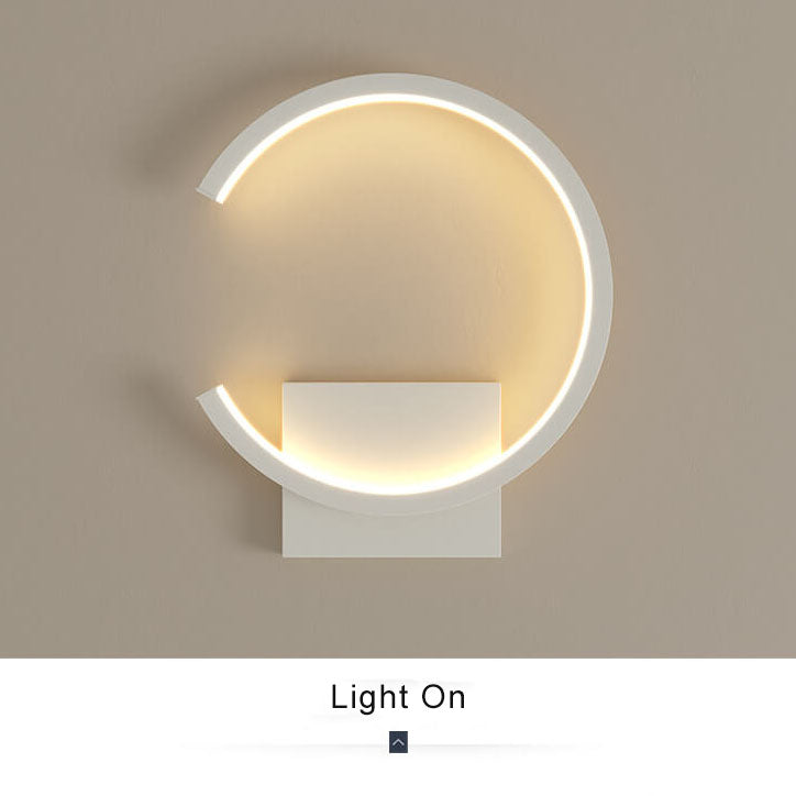 Luminex - Lámpara de pared LED moderna con un entorno circular minimalista en Amberes