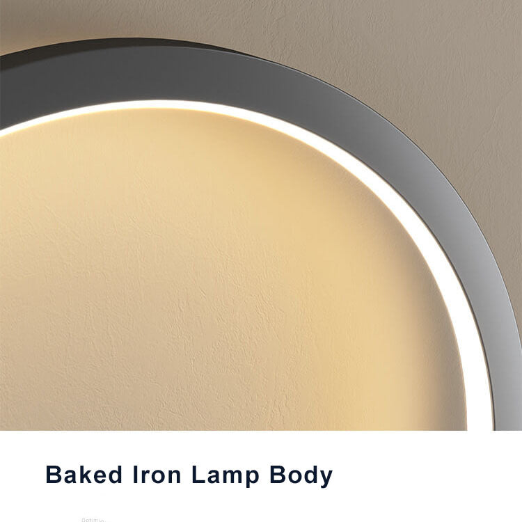Luminex - Lámpara de pared LED moderna con un entorno circular minimalista en Amberes