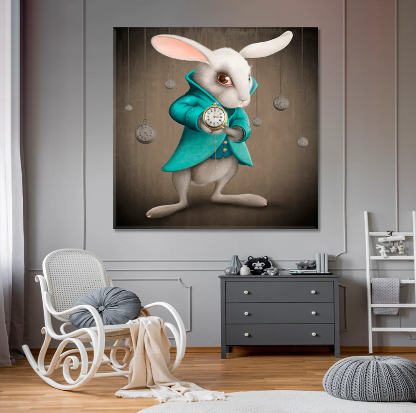 Schattige Wandklok conoció a Konijn Design