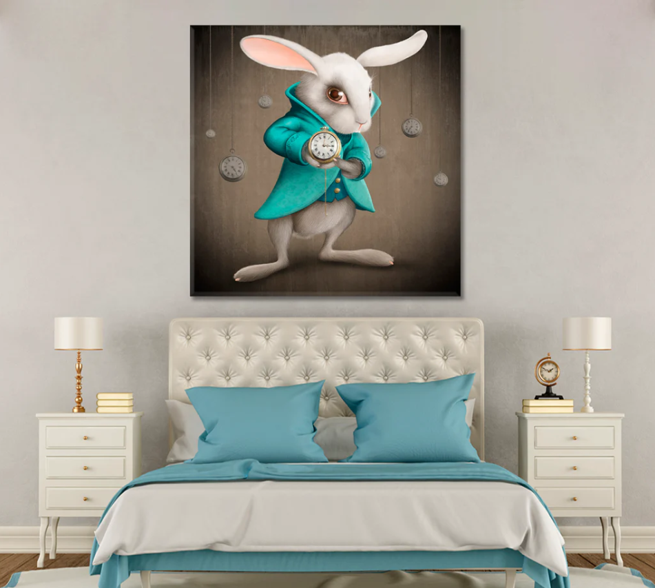 Schattige Wandklok conoció a Konijn Design