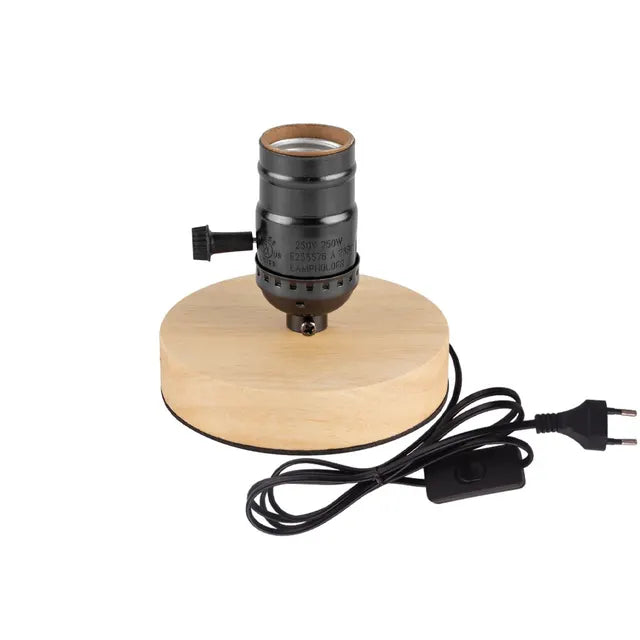 WoodWhimsy - Retro Houten Decoratie Lamp