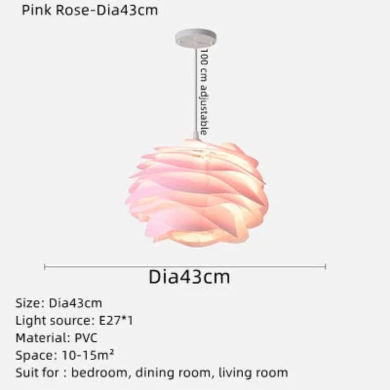 CrystalPetal - Rozenkrans Plafondlamp