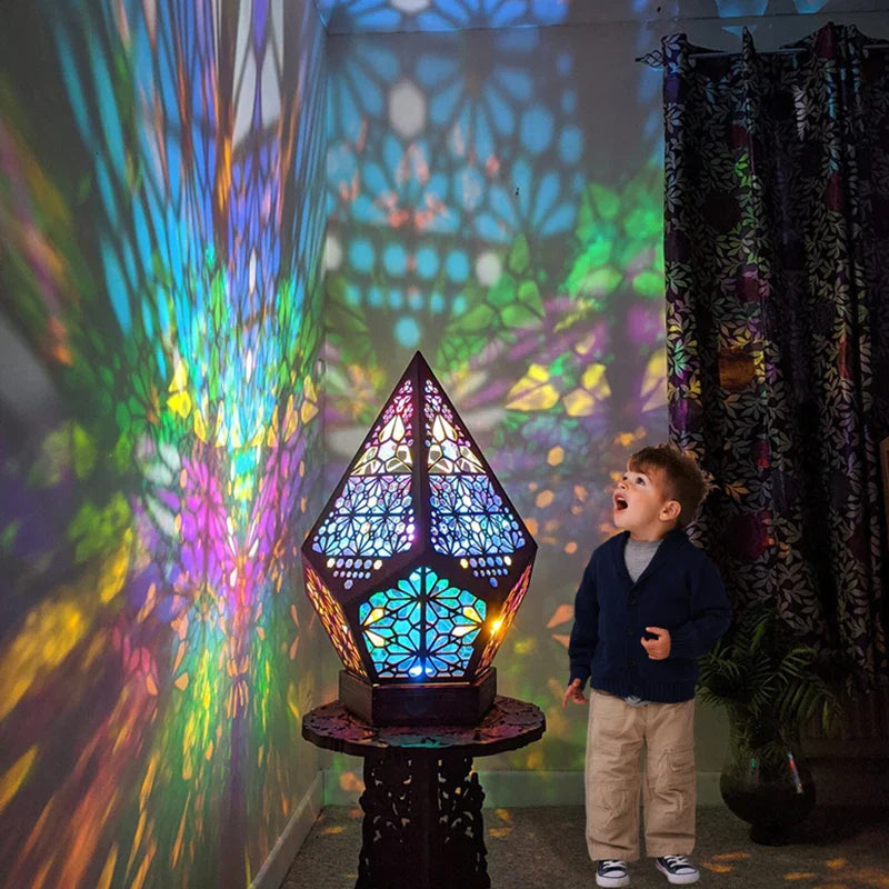 PrismaGlow - Holle kleurrijke projectorlamp