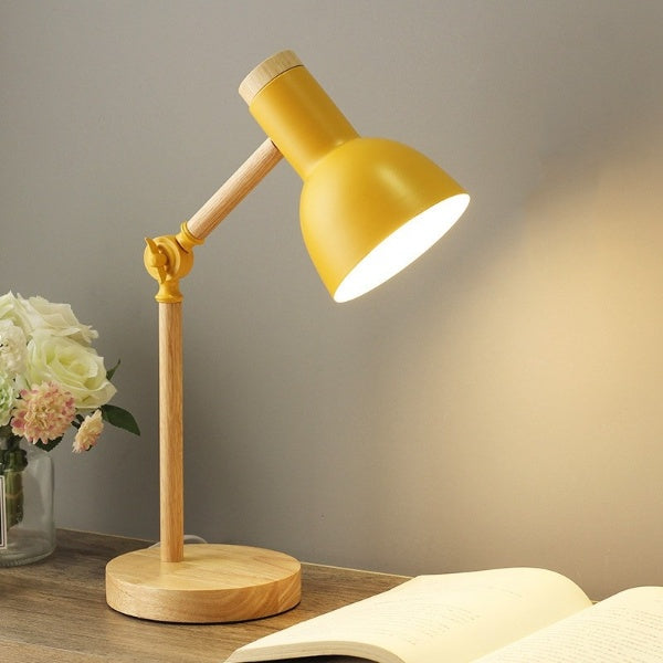 Lámpara de mesa LED Noordse van Hout