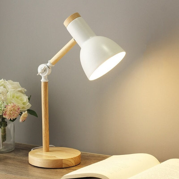 Lámpara de mesa LED Noordse van Hout