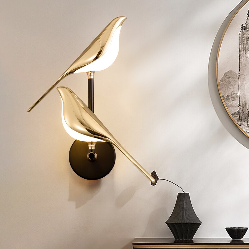 LumiVogel - Lámpara de pared moderna de vorm van vogels