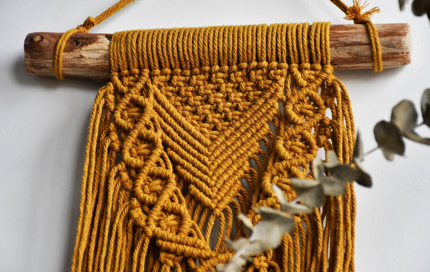 Decoración de pared de macramé bohemio