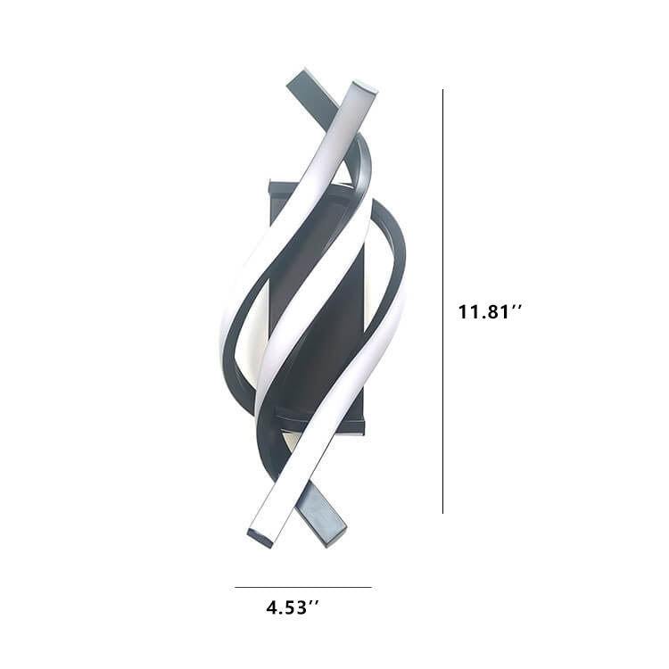 LumiVibe - Lámpara de pared LED espiral Eigentijdse con 1 luz