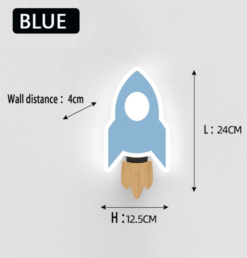 GlowCartoon - Lámpara LED de pared para guardería