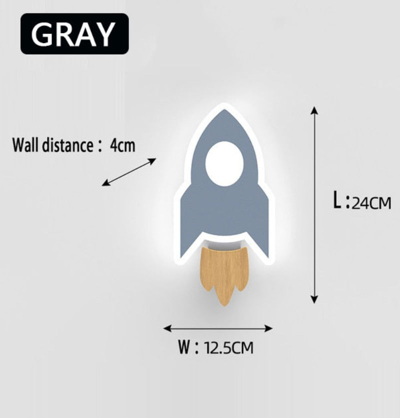 GlowCartoon - Lámpara LED de pared para guardería