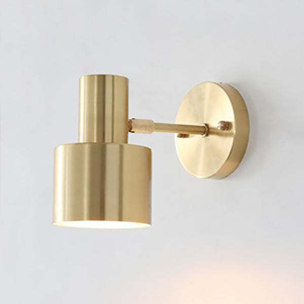 SolLuxe - Nordische minimalistische gouden metalen kolom wandlamp