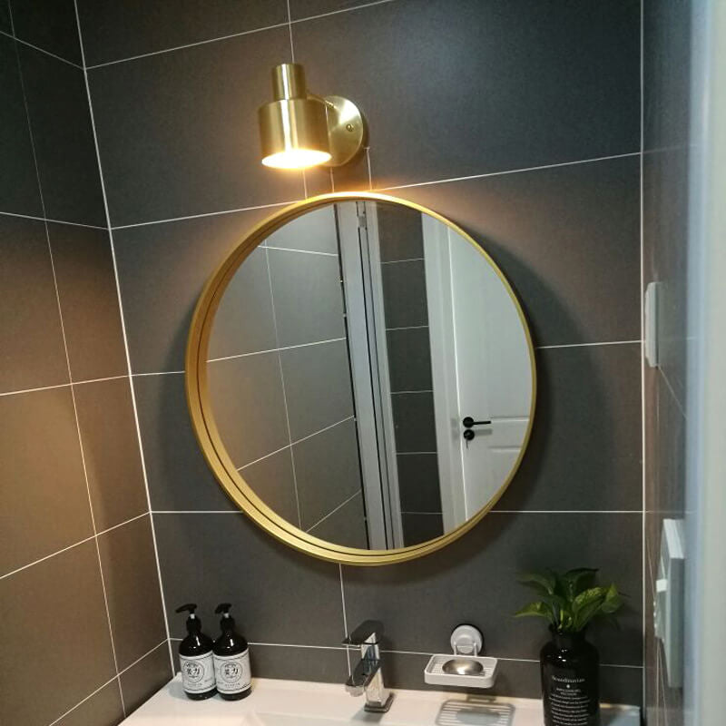 SolLuxe - Nordische minimalistische gouden metalen kolom wandlamp