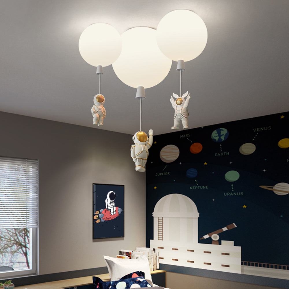 Fateh Moderne Maan/Astronauten LED Plafondlamp van Acryl