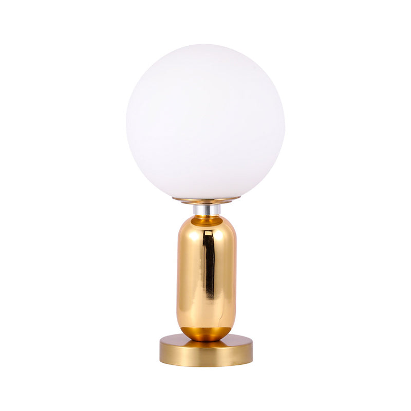 GloBelle - Moderne glazen bolvormige lamp met gouden metalen voet