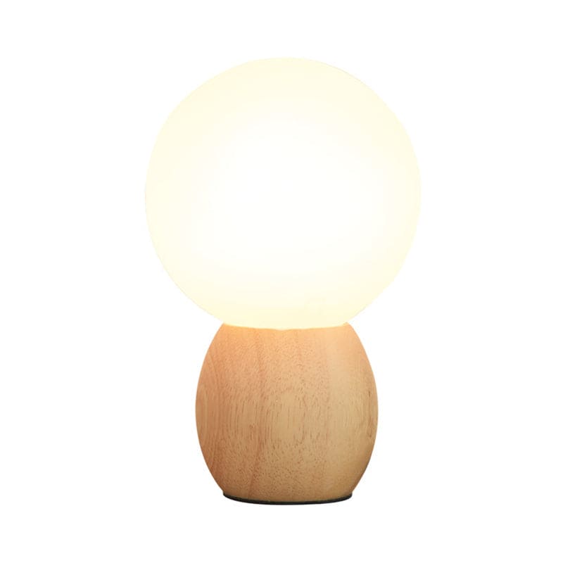 LumiOrb - Orbs Nachtkastje Lamp met Houten Voetstuk