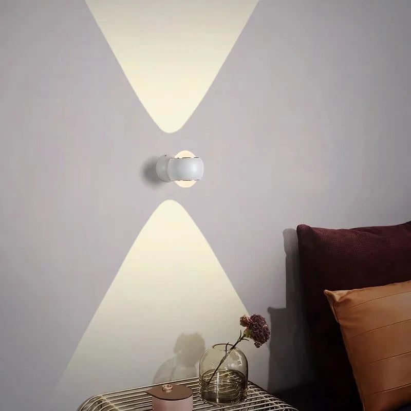 PureLight - Lámpara de pared vertical de 180° 