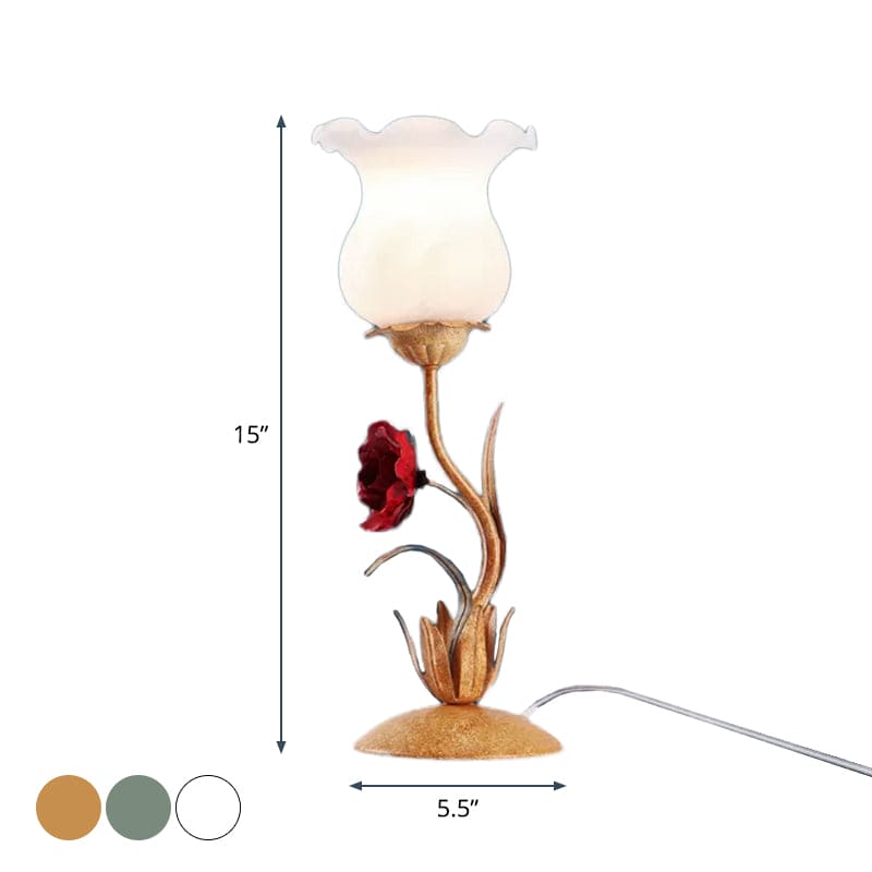 FloraLight - Tafellamp met Bloemontwerp voor Nachtkastje