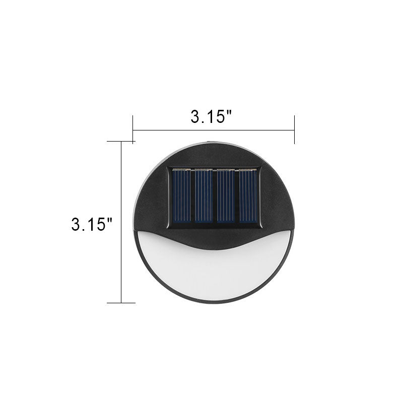 EcoBright - Waterdichte LED-solar terraslampen voor buiten, rond en vierkant