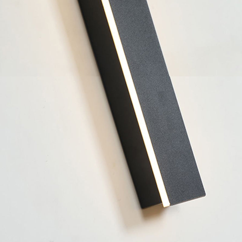 Edge Moderne Design LED Wandlampen Zwart Metaal voor Tuin en Hal