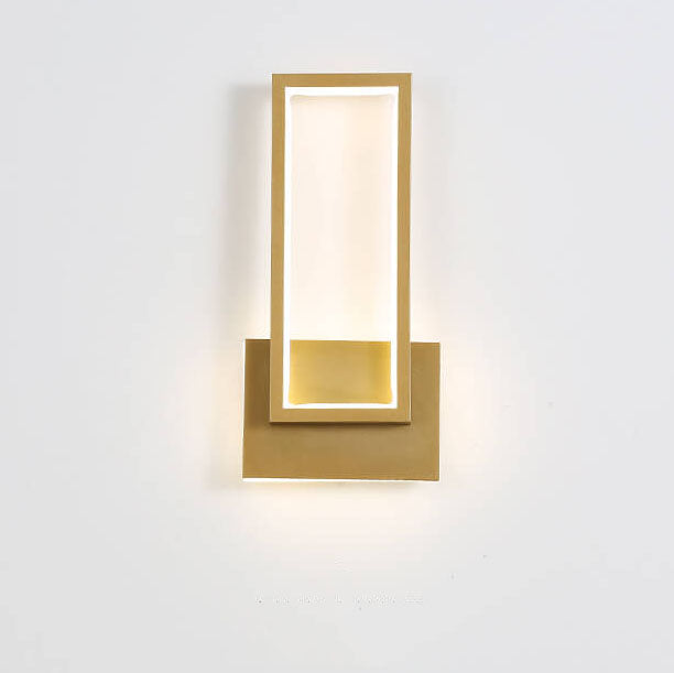 LumiDazzle - Luxe gouden LED wandlamp met minimalistisch design