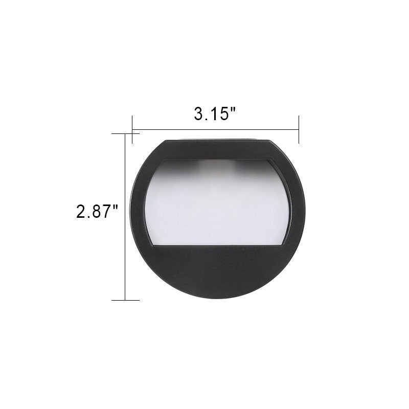 EcoBright - Waterdichte LED-solar terraslampen voor buiten, rond en vierkant