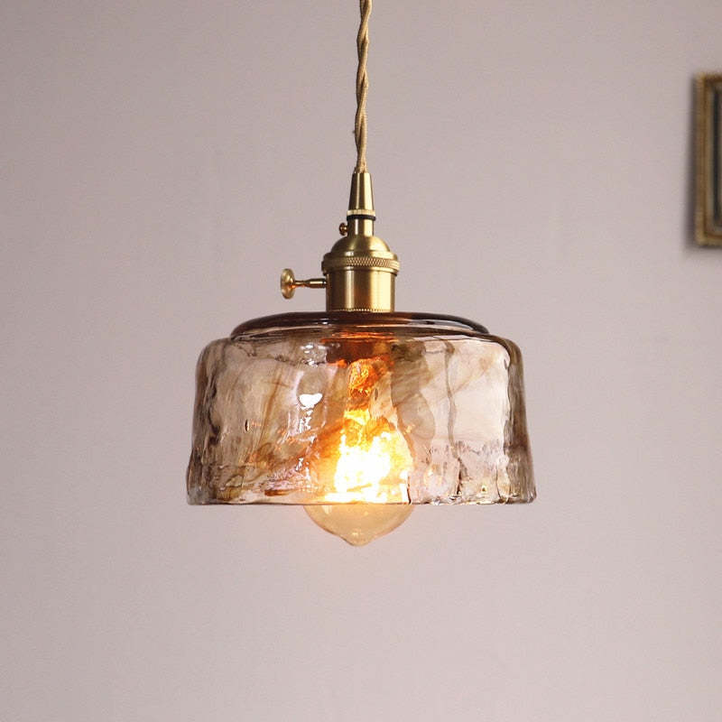 Levy Retro LED Hanglampen Gouden Metaal Glas Slaapkamer Woonkamer Eetkamer