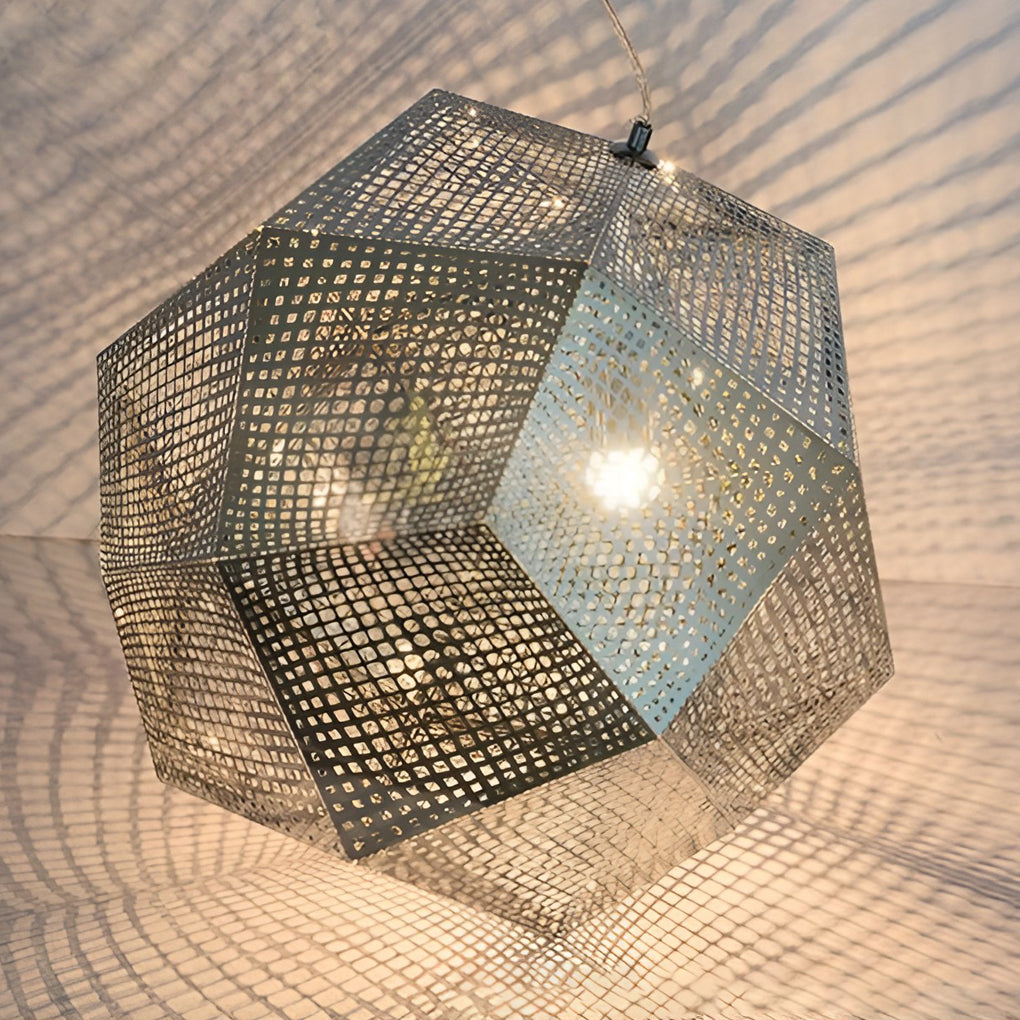 LichtDesign - Geometrische Ronde Hanglamp van Electrolytisch Metaal