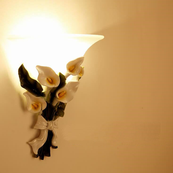 FloraLicht - Wandlamp met 1 Arm en Bloemenstruik Vorm