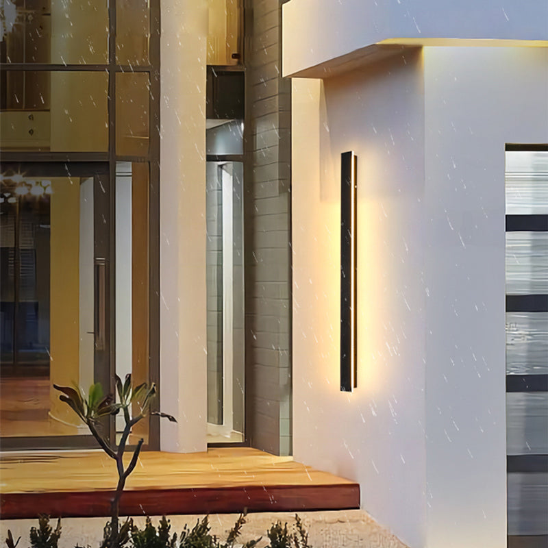 Edge Moderne Design LED Wandlampen Zwart Metaal voor Tuin en Hal