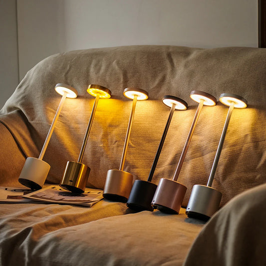 TouchGleam - Lámpara de mesa LED con sensor de luz