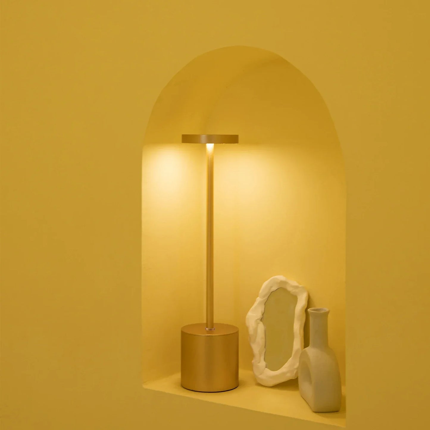 TouchGleam - Lámpara de mesa LED con sensor de luz
