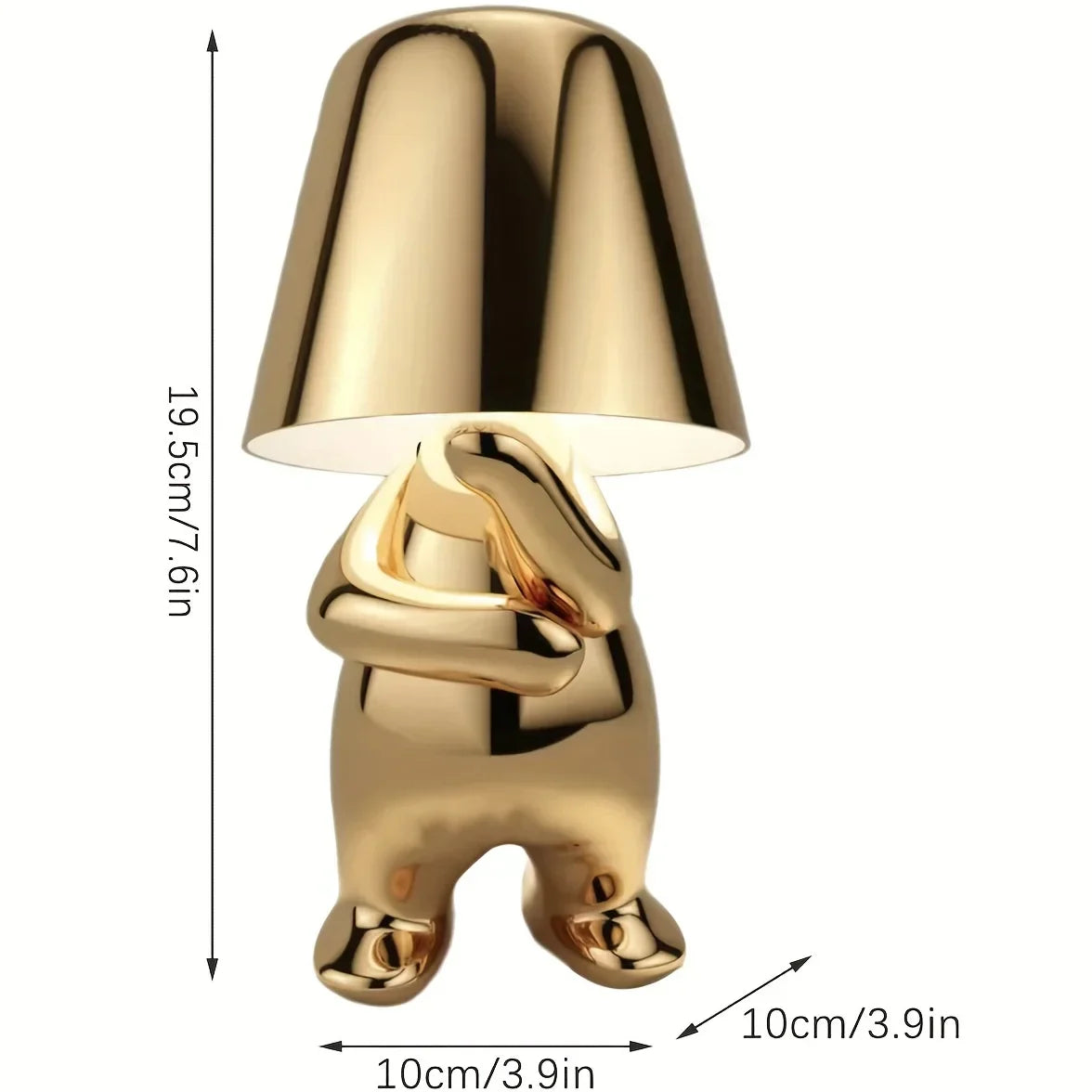 GoldenGrace - Gouden Standbeeld Tafellamp