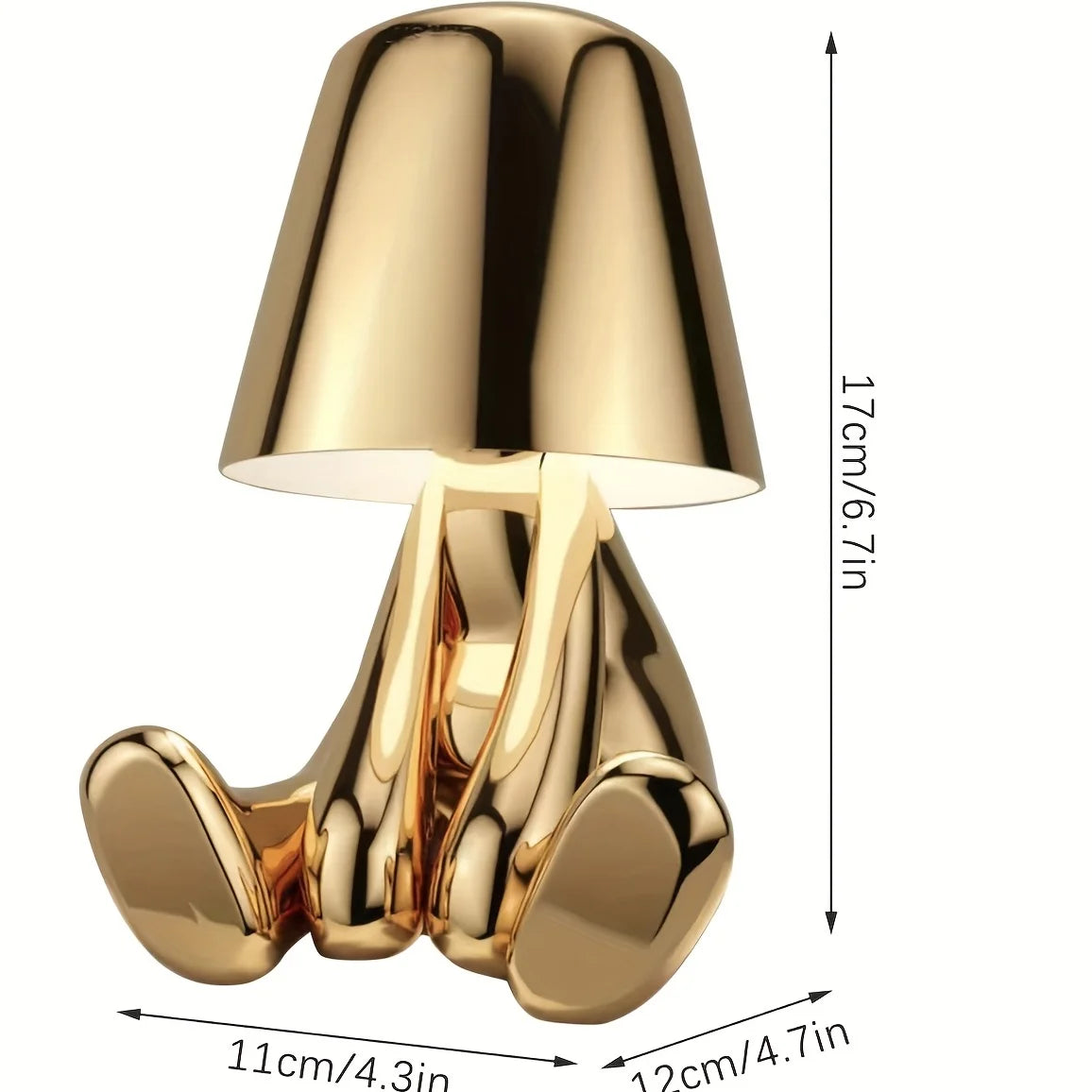 GoldenGrace - Gouden Standbeeld Tafellamp