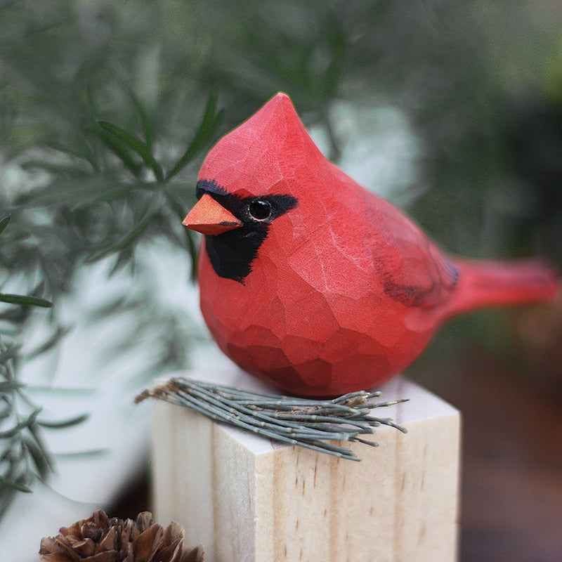 NORDICA - Scandinavische Houten Vogelbeeldjes | Decoratieve Ornamenten