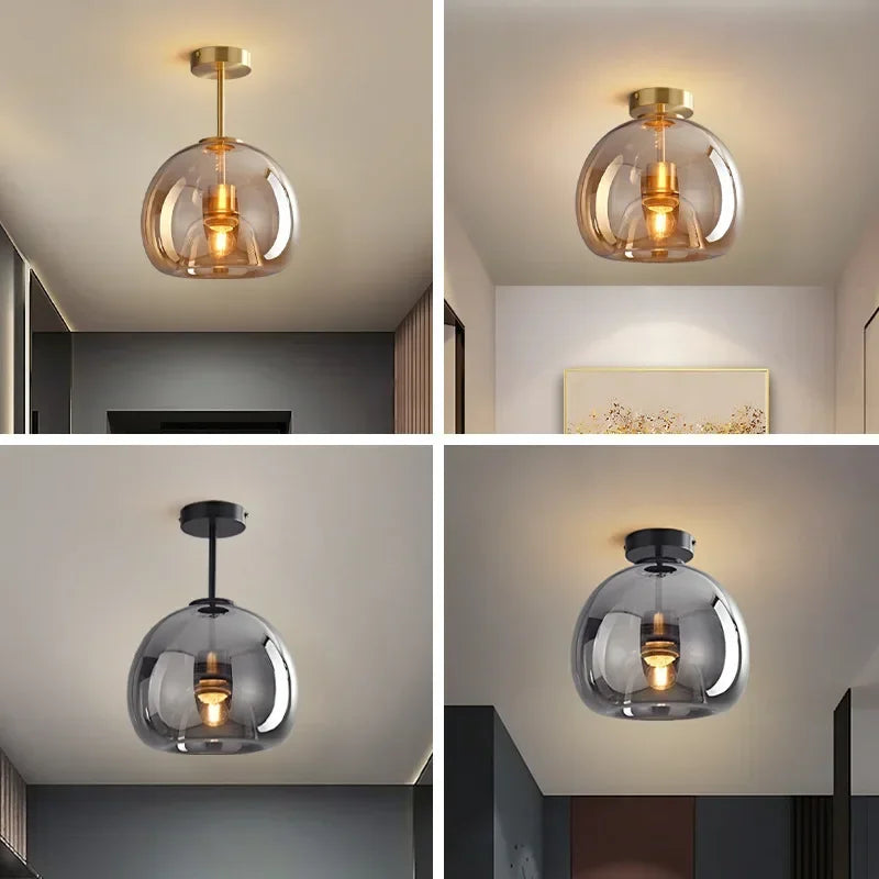 EssenceGlow - Lámpara de techo de cristal minimalista
