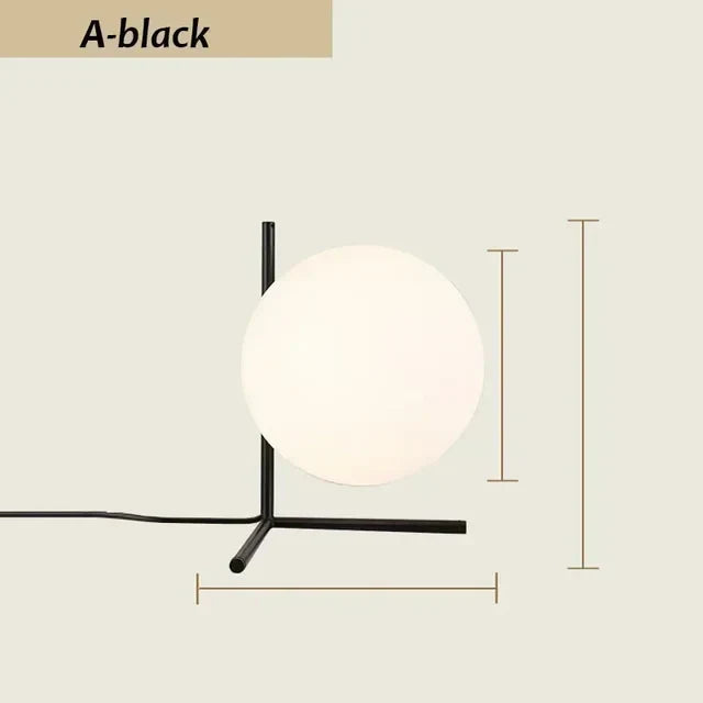 ClearEleganz - Lámpara de mesa minimalista moderna 