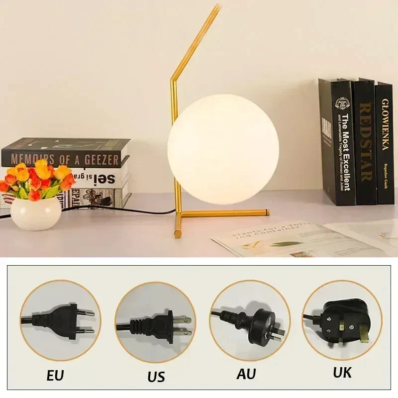UrbanElegance - Lámpara de hogar vidriada minimalista moderna