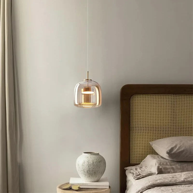 ClearAura - Lámpara de cristal minimalista