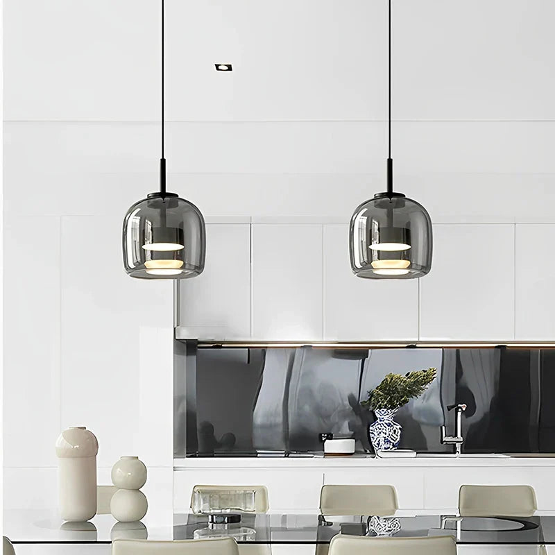 ClearAura - Lámpara de cristal minimalista