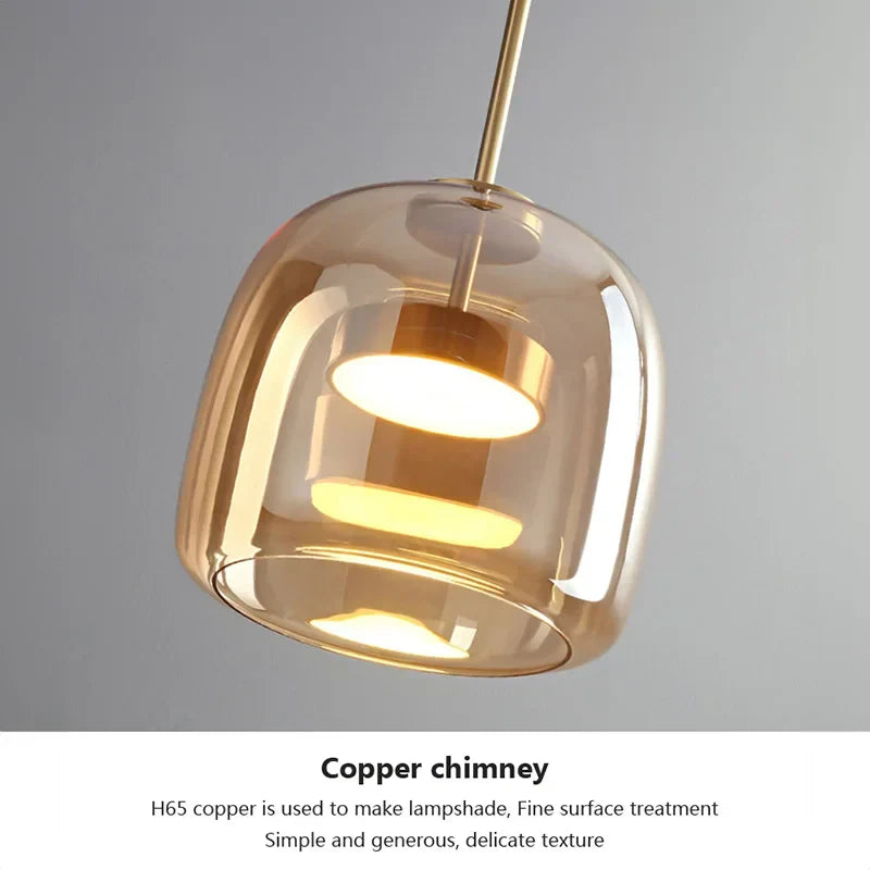 ClearAura - Lámpara de cristal minimalista