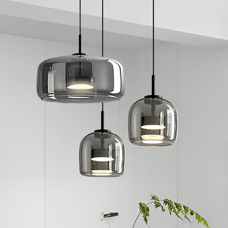 ClearAura - Lámpara de cristal minimalista